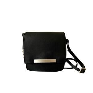 Olbrish Cover B Black Leather Crossbody Bag